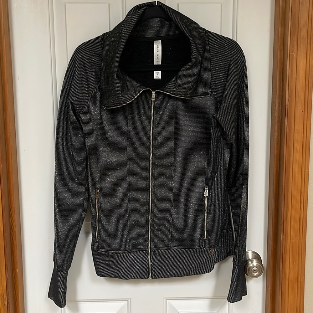 DONATED Black and silver lorna Jane jacket
